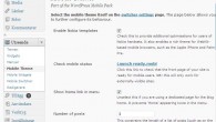 Mobil webbsida med wordpress