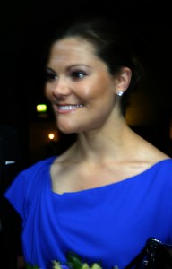 Victoria photographed in connection with the ceremony to become Swedish